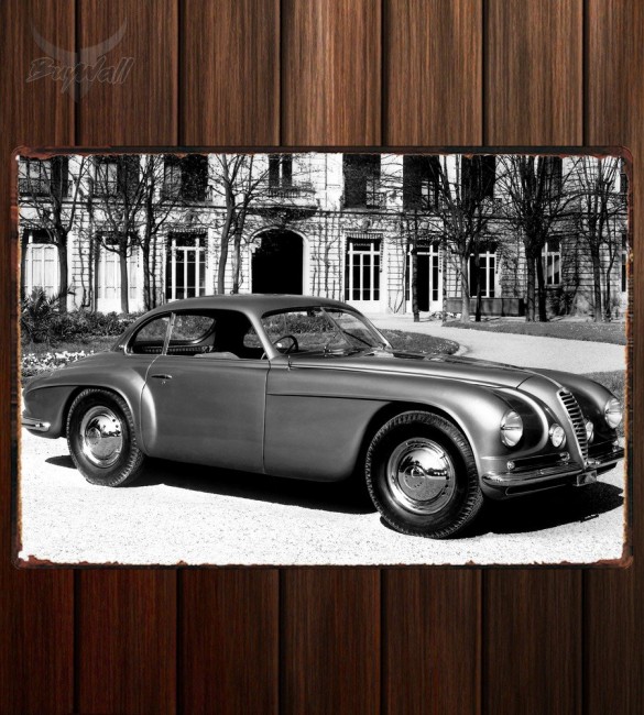 Металлическая табличка Alfa Romeo 6C 2500 Villa d Металлическая табличка Alfa Romeo 6C 2500 Villa d
